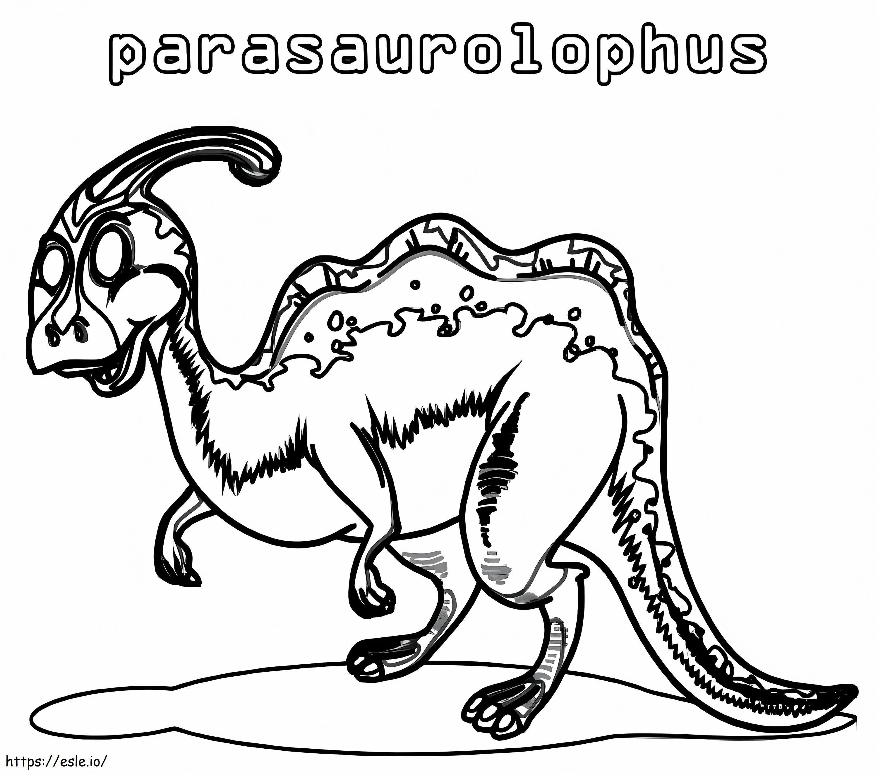 Parasaurolofo 13 para colorear