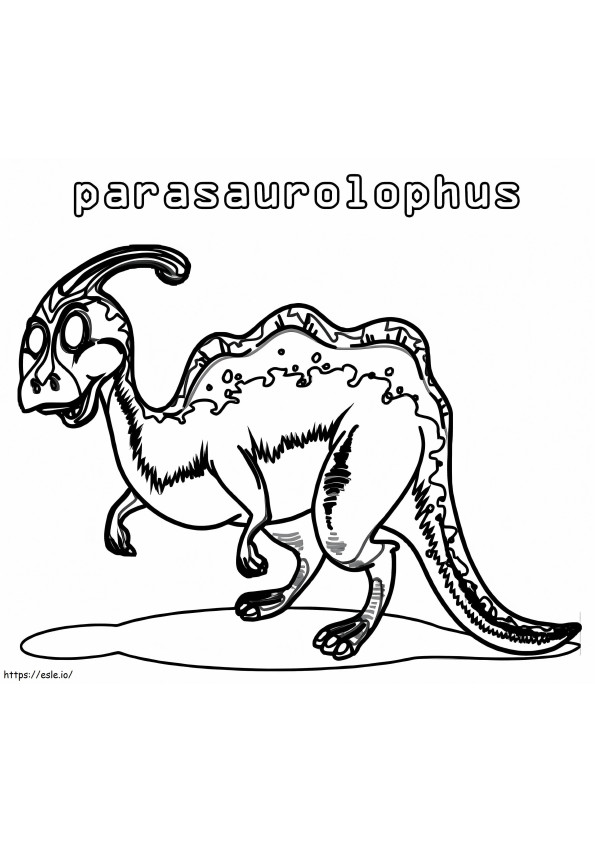 Coloriage Parasaurolophus 13 à imprimer dessin