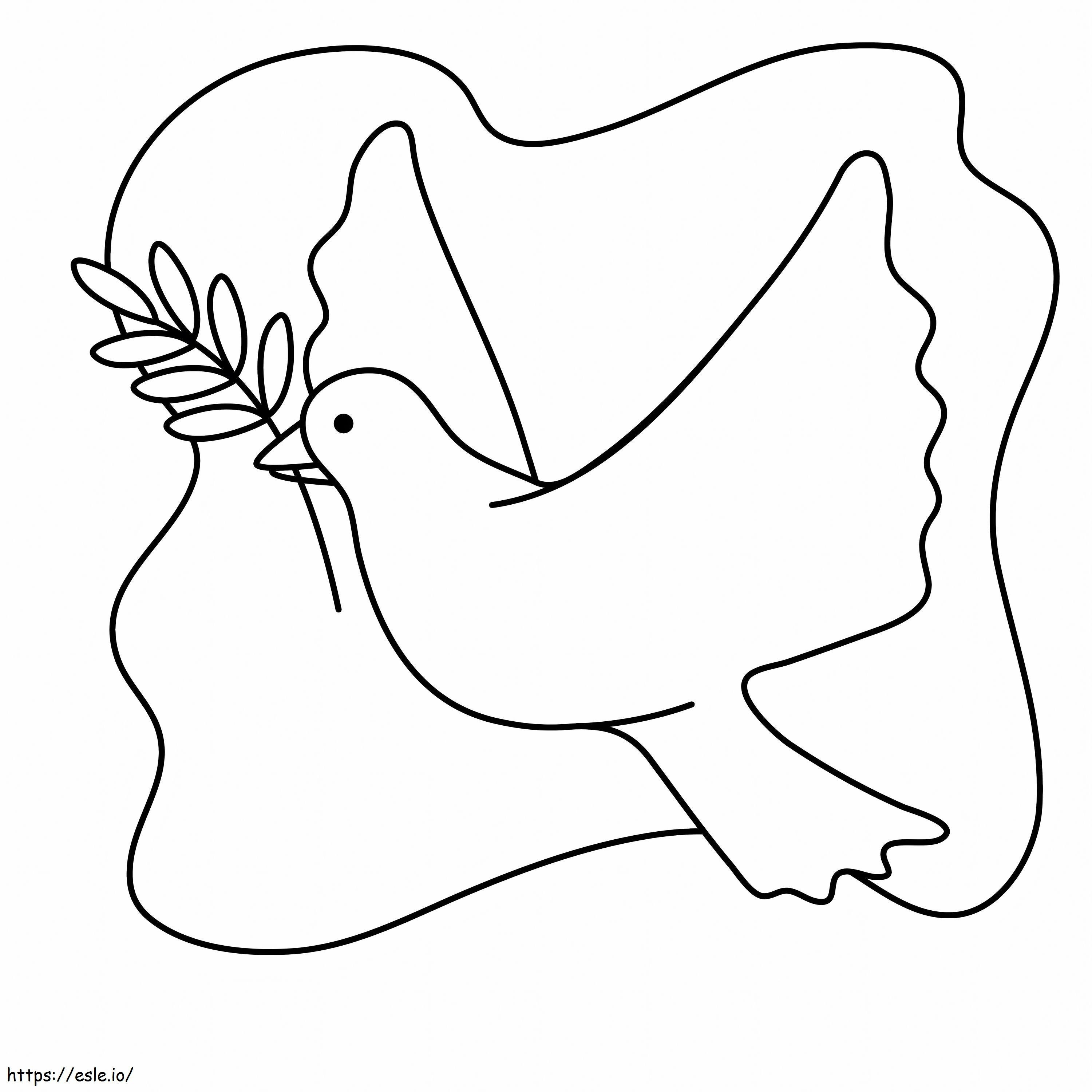 Pigeon 8 coloring page