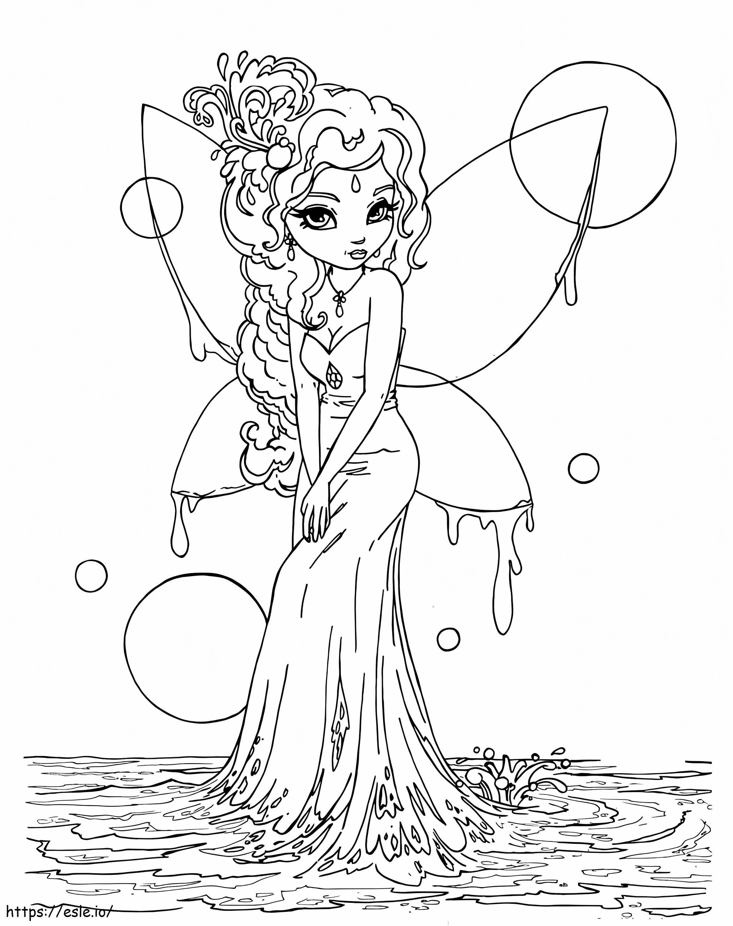 Fantasy Fairy 1 coloring page