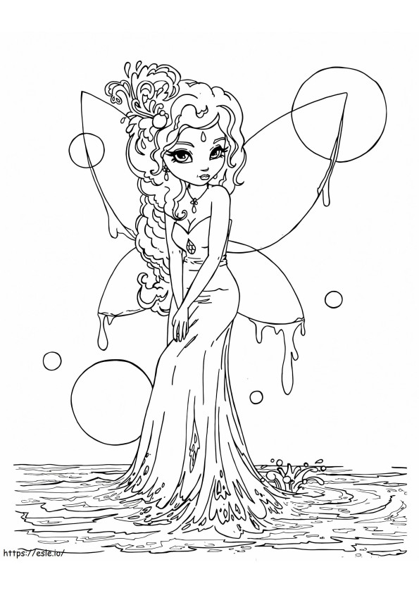 Fantasy Fairy 1 coloring page