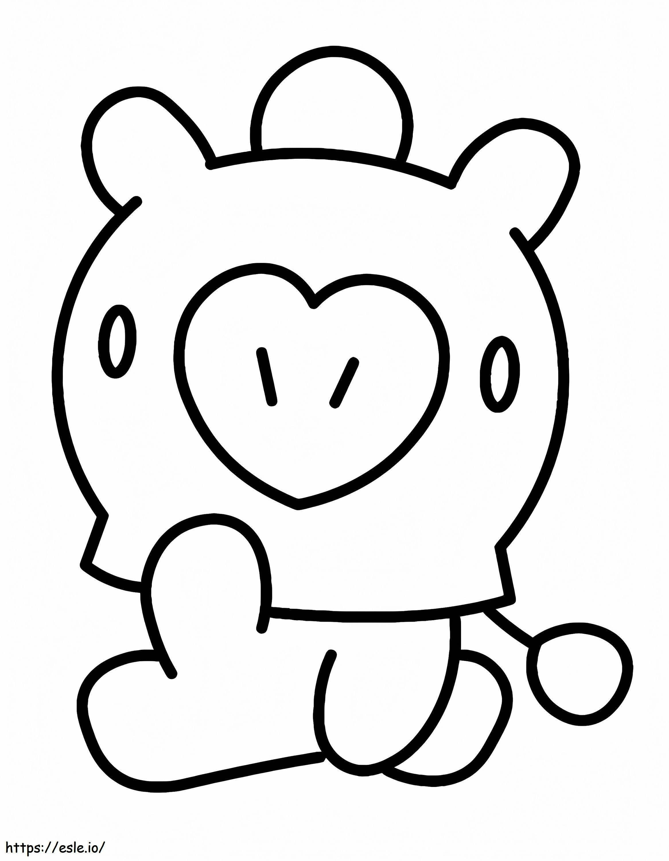 Mang From BT21 coloring page