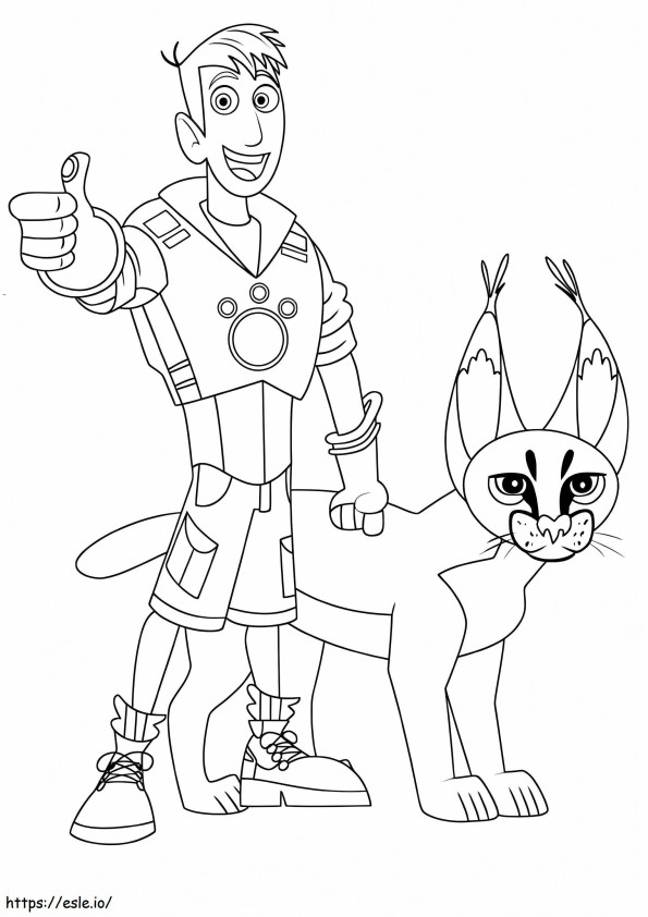 Martin And Puma coloring page