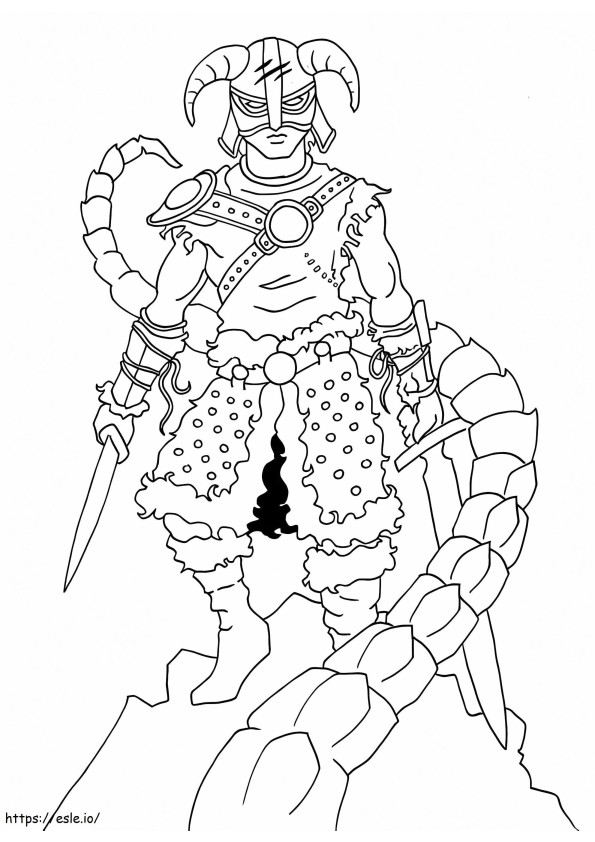 Show Skyrim coloring page