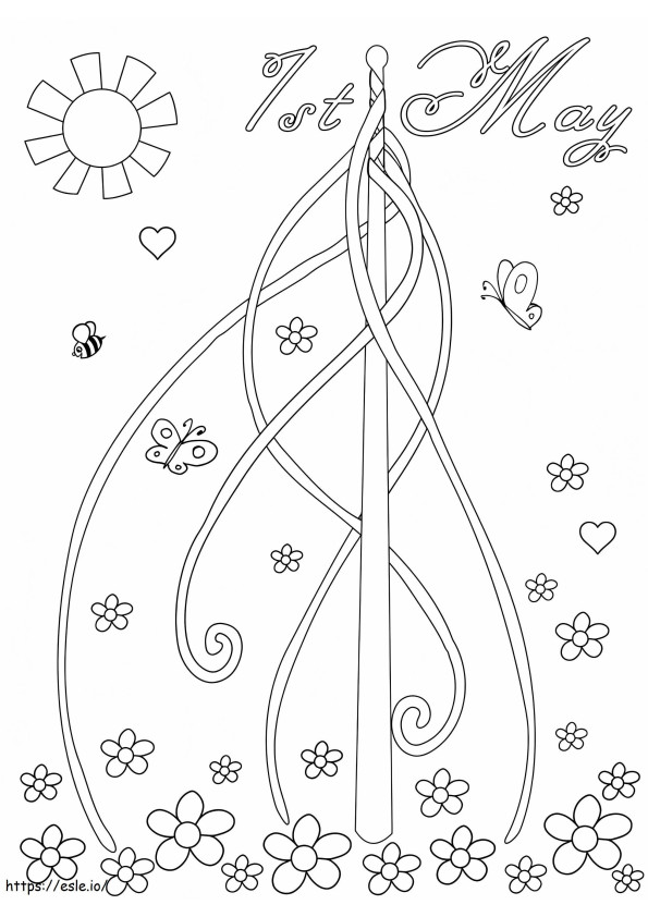 May Day Free coloring page