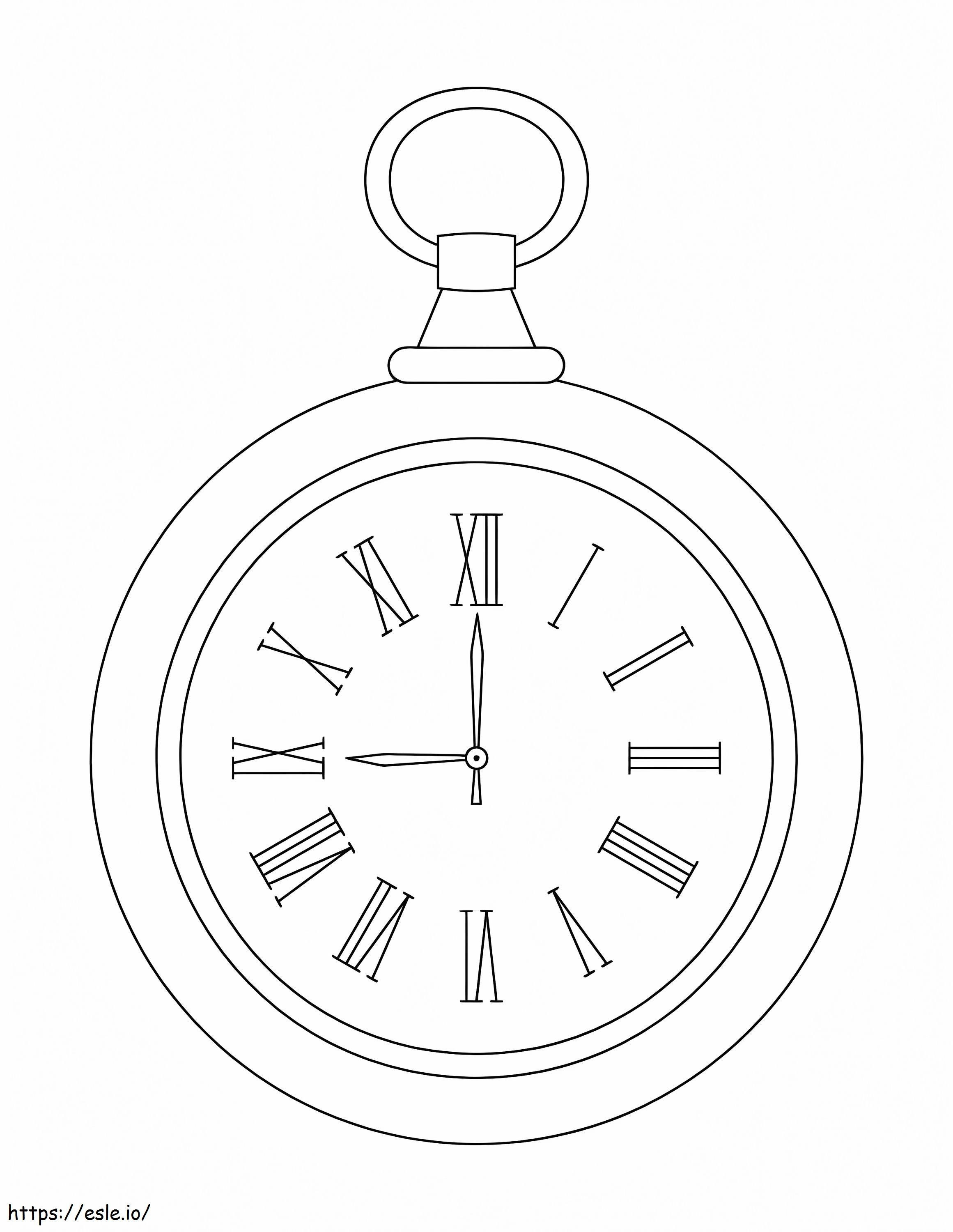 Pocket Watch coloring page