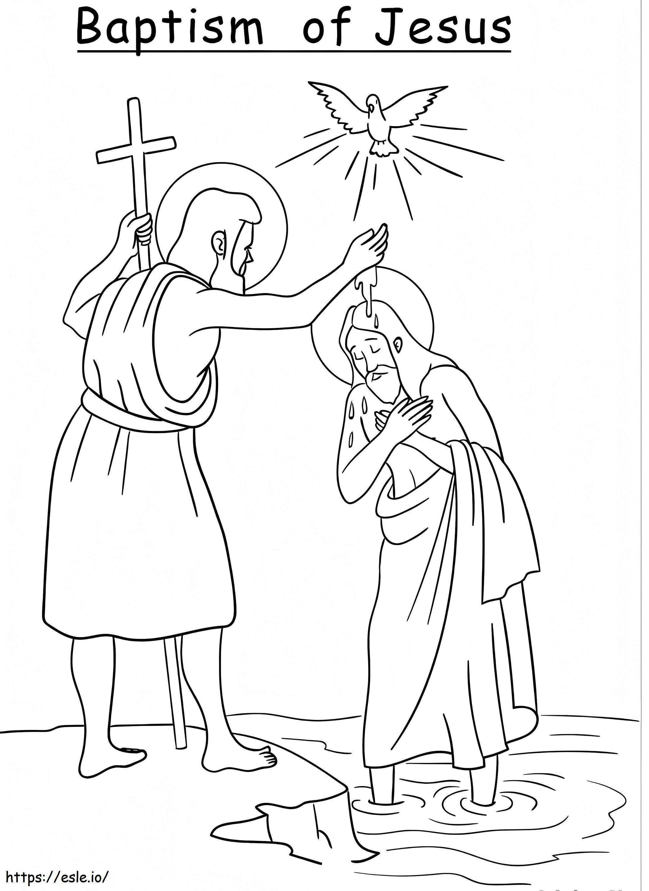 Kostenlose Taufe Jesu ausmalbilder