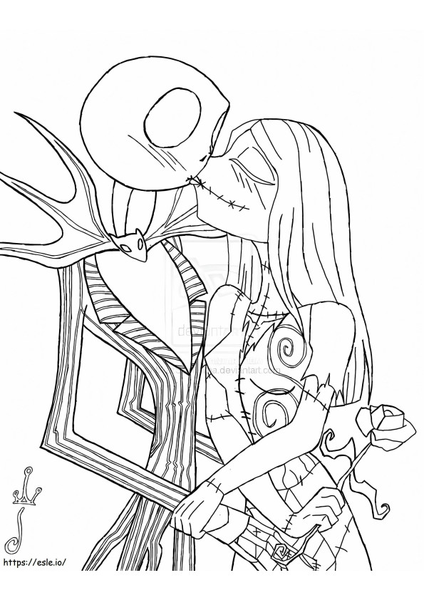 1575077989 Extraordinary Jack Picture Ideas Nightmare Before coloring page