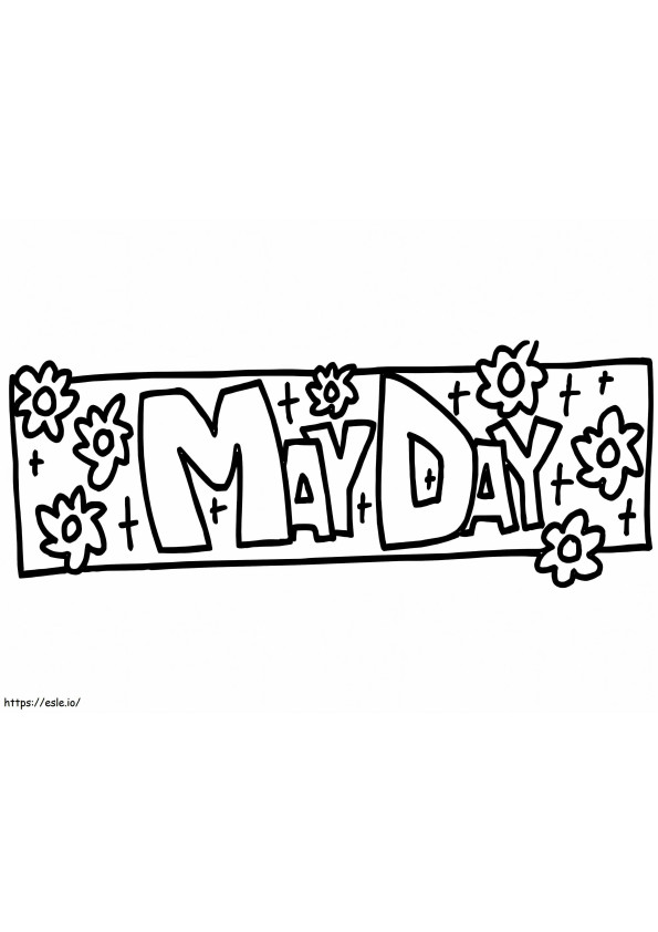 May Day 16 coloring page