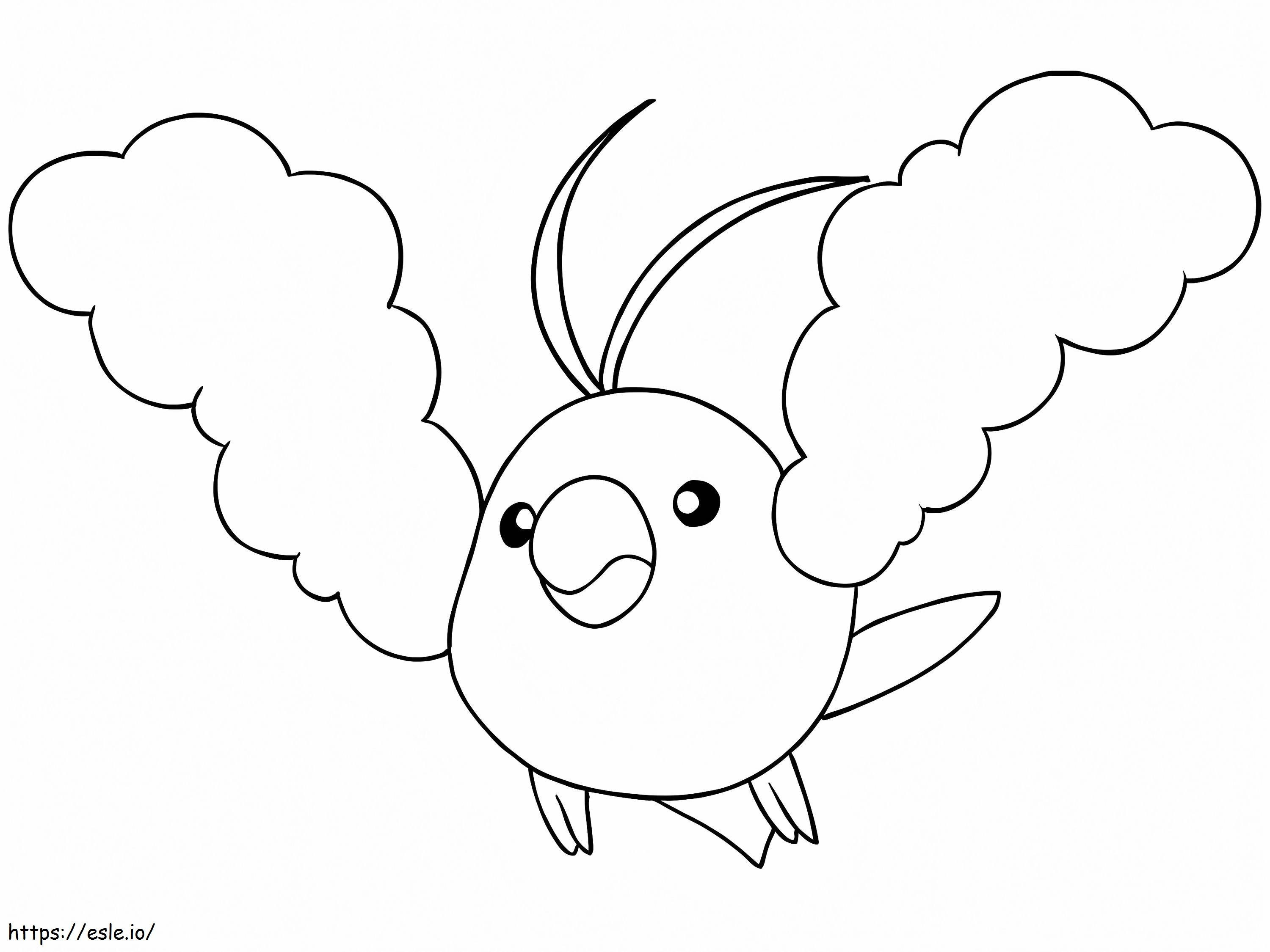 Coloriage Pokémon Swablu à imprimer dessin