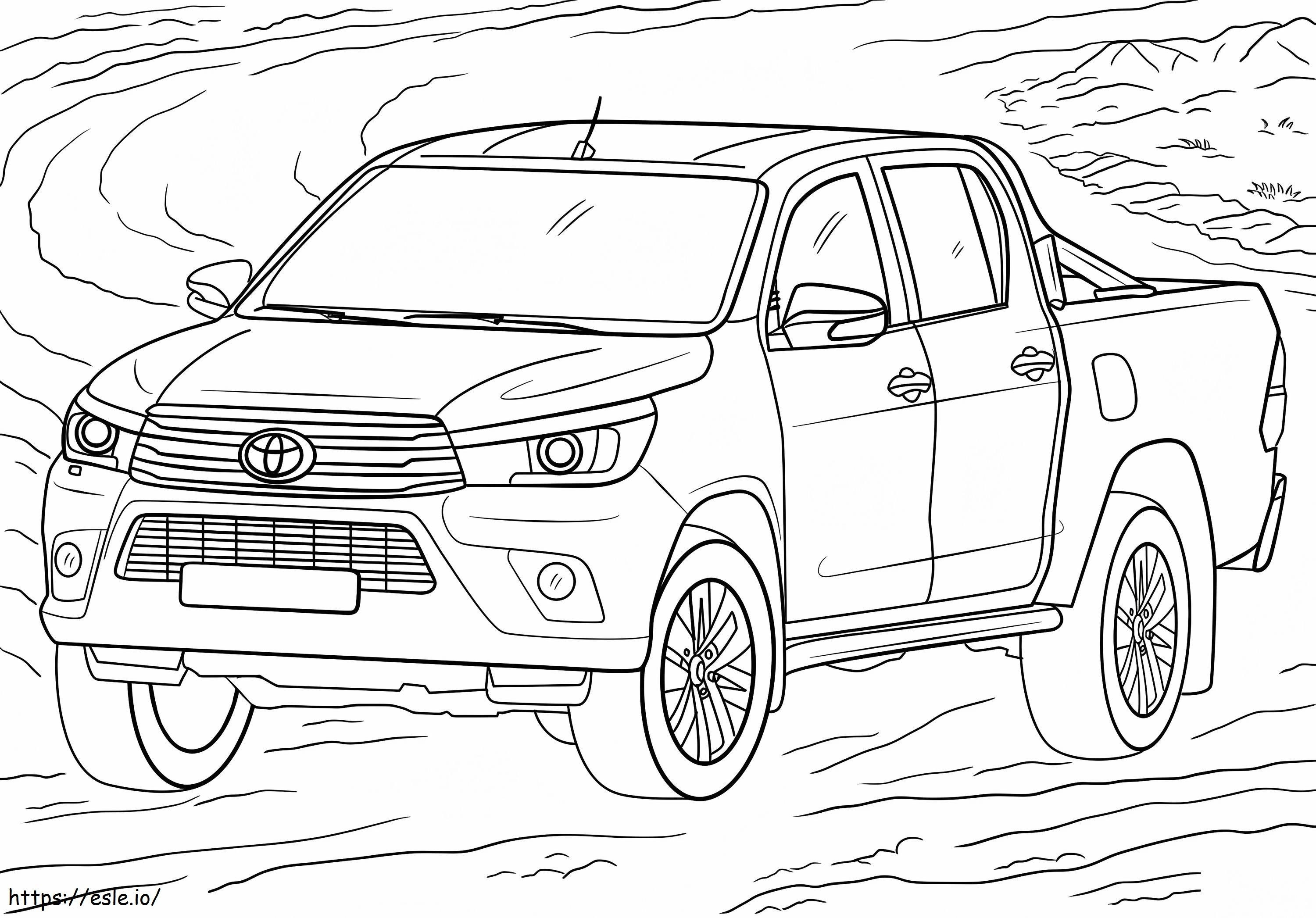 Toyota Hilux E1637574259624 coloring page
