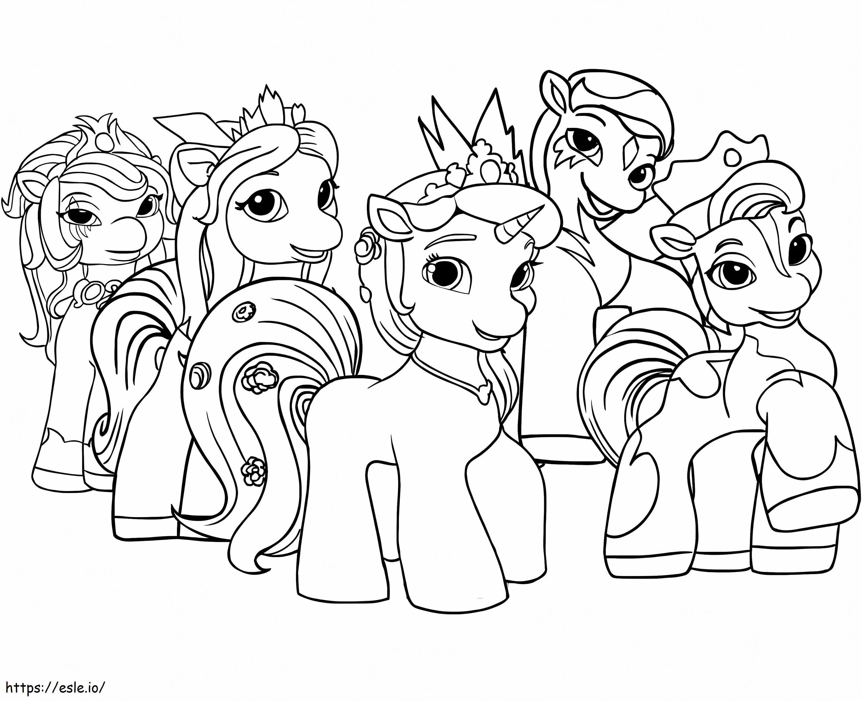 Characters From Filly Funtasia coloring page