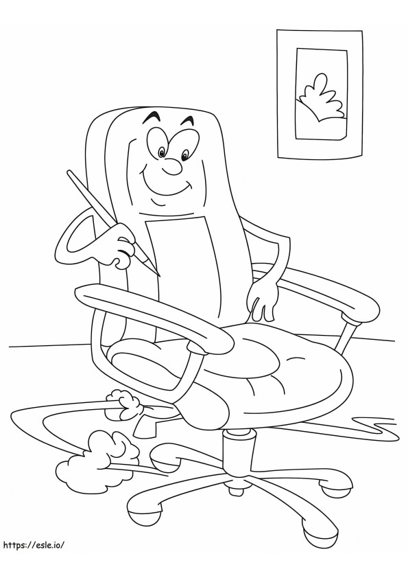 Office Chair coloring page