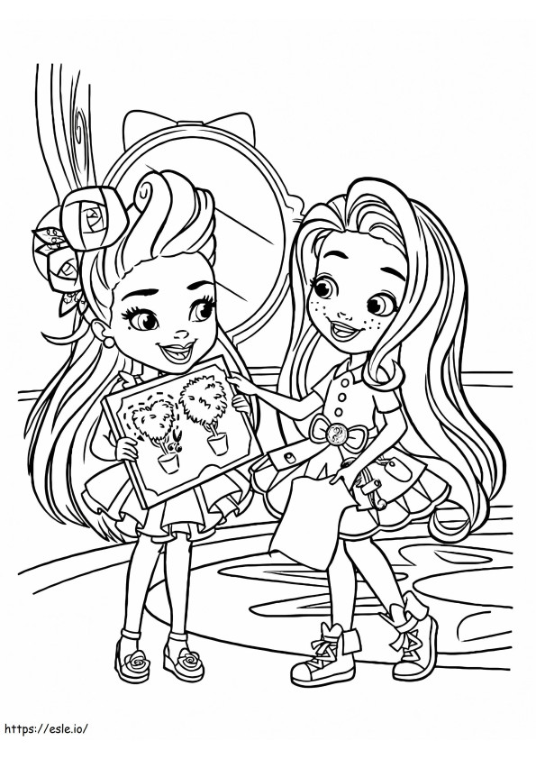 Sunny And Blair coloring page