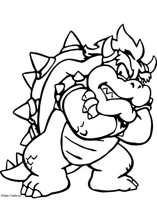 Bowser 5 coloring page