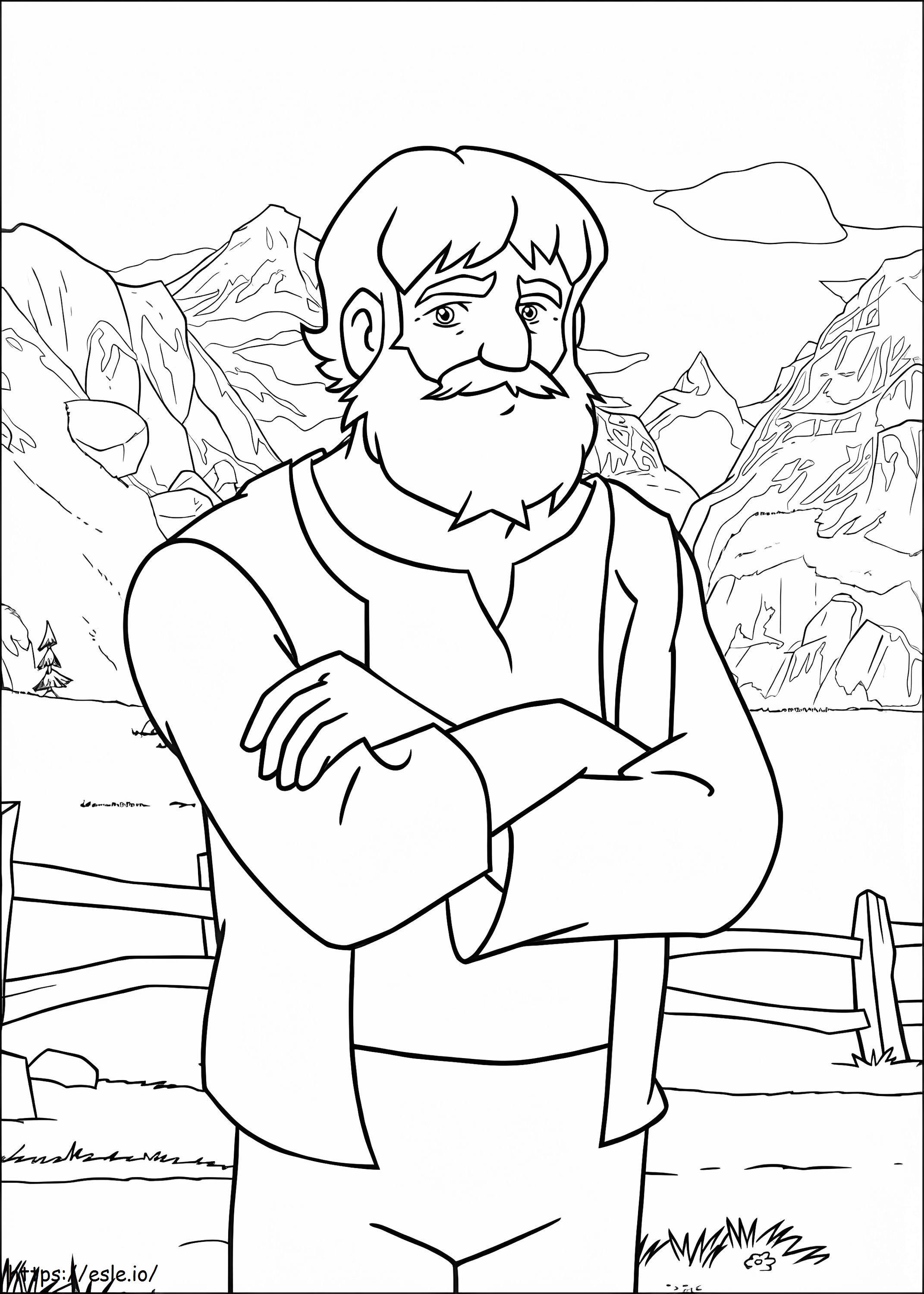Alpohi From Heidi coloring page