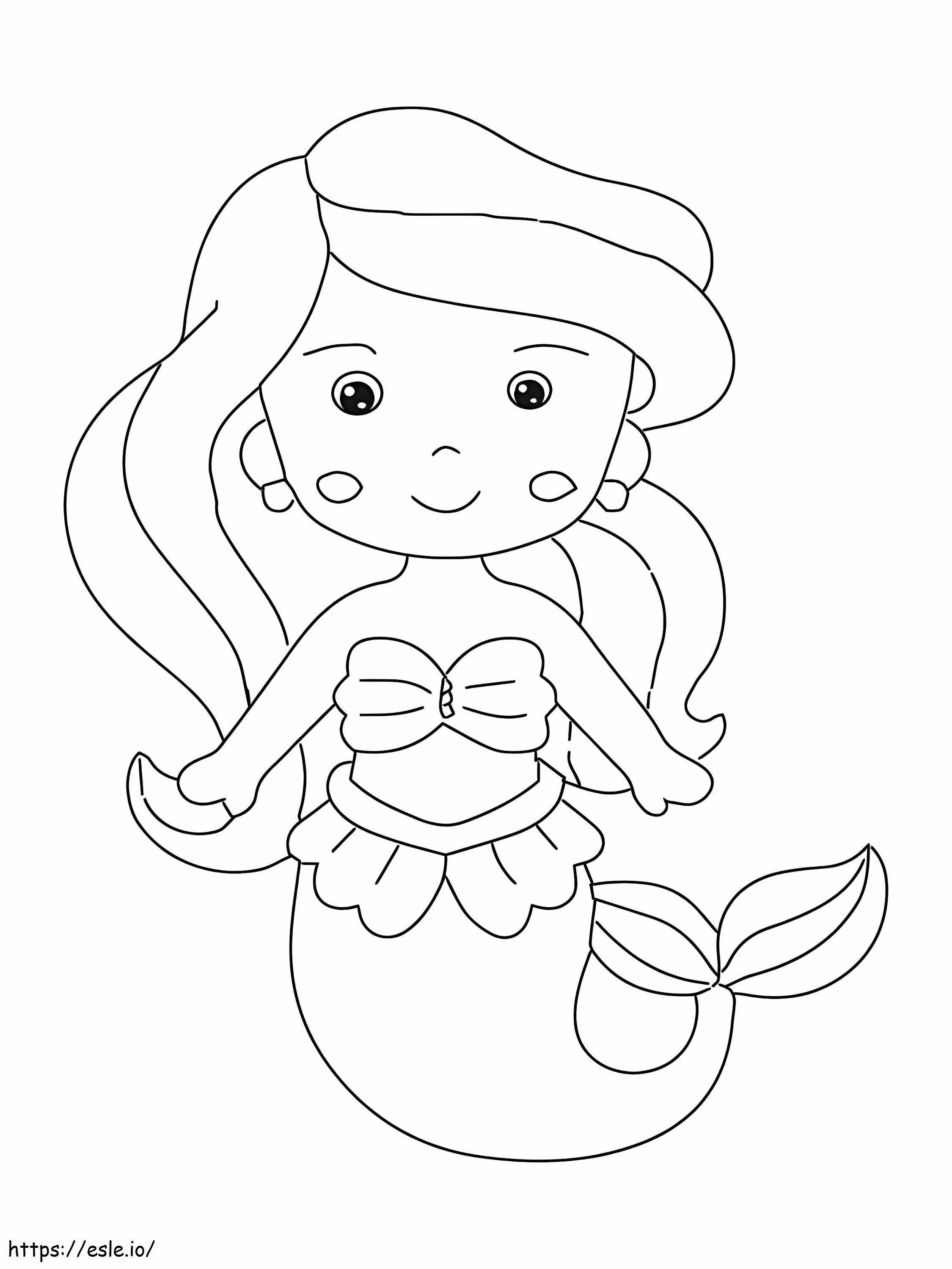 Sweet Mermaid coloring page