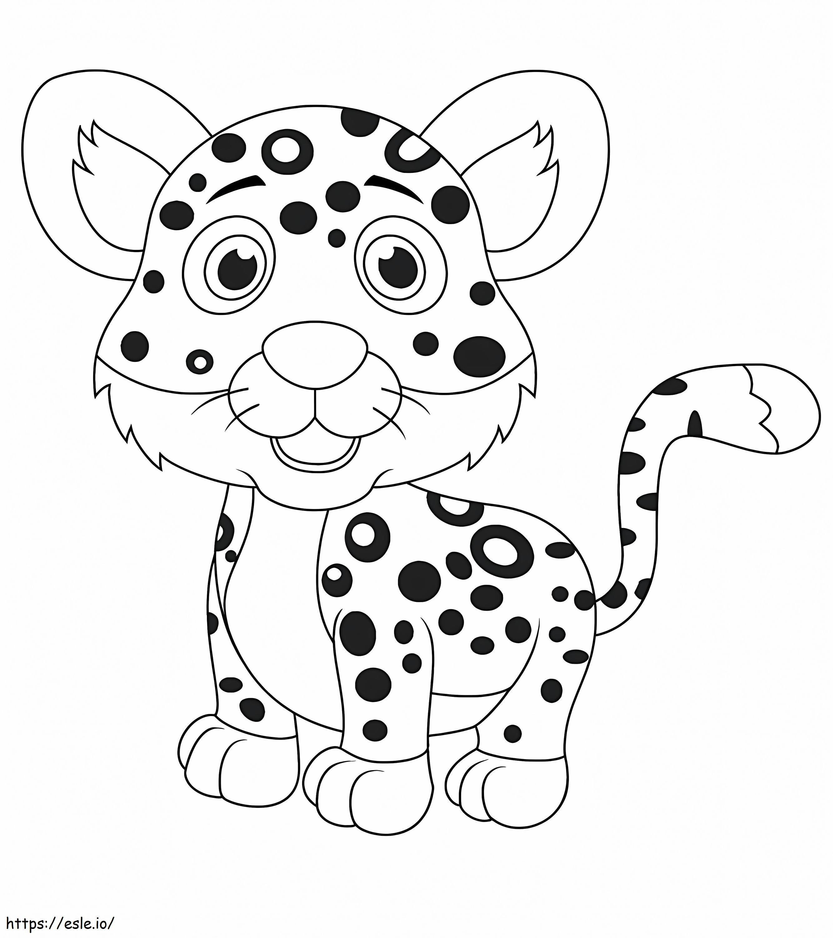 Baby Leopard värityskuva