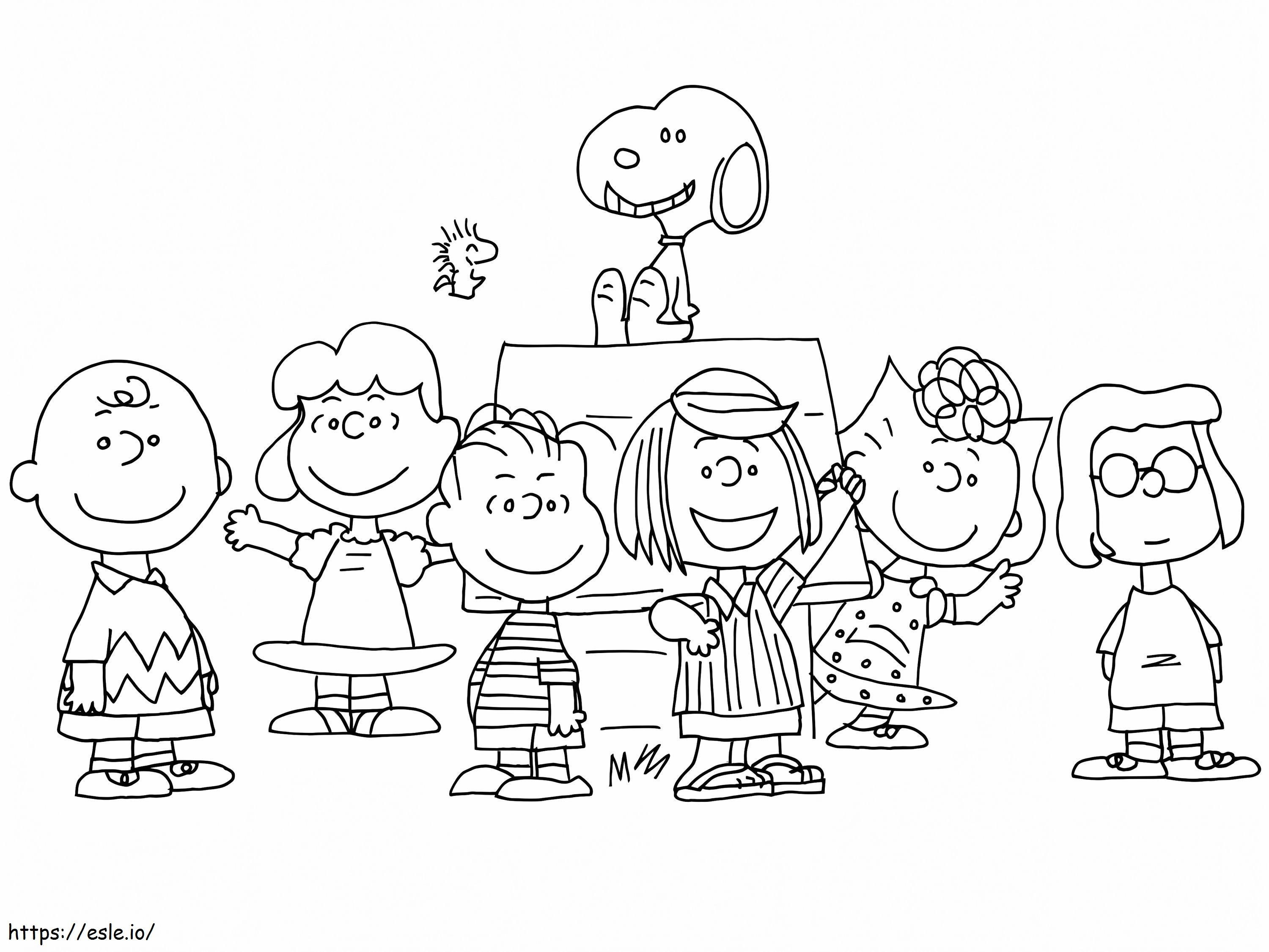 Peanuts-Charaktere 1 ausmalbilder