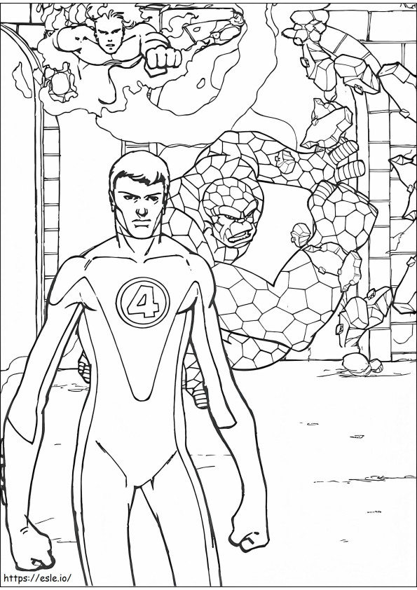 Fantastic Four 14 coloring page