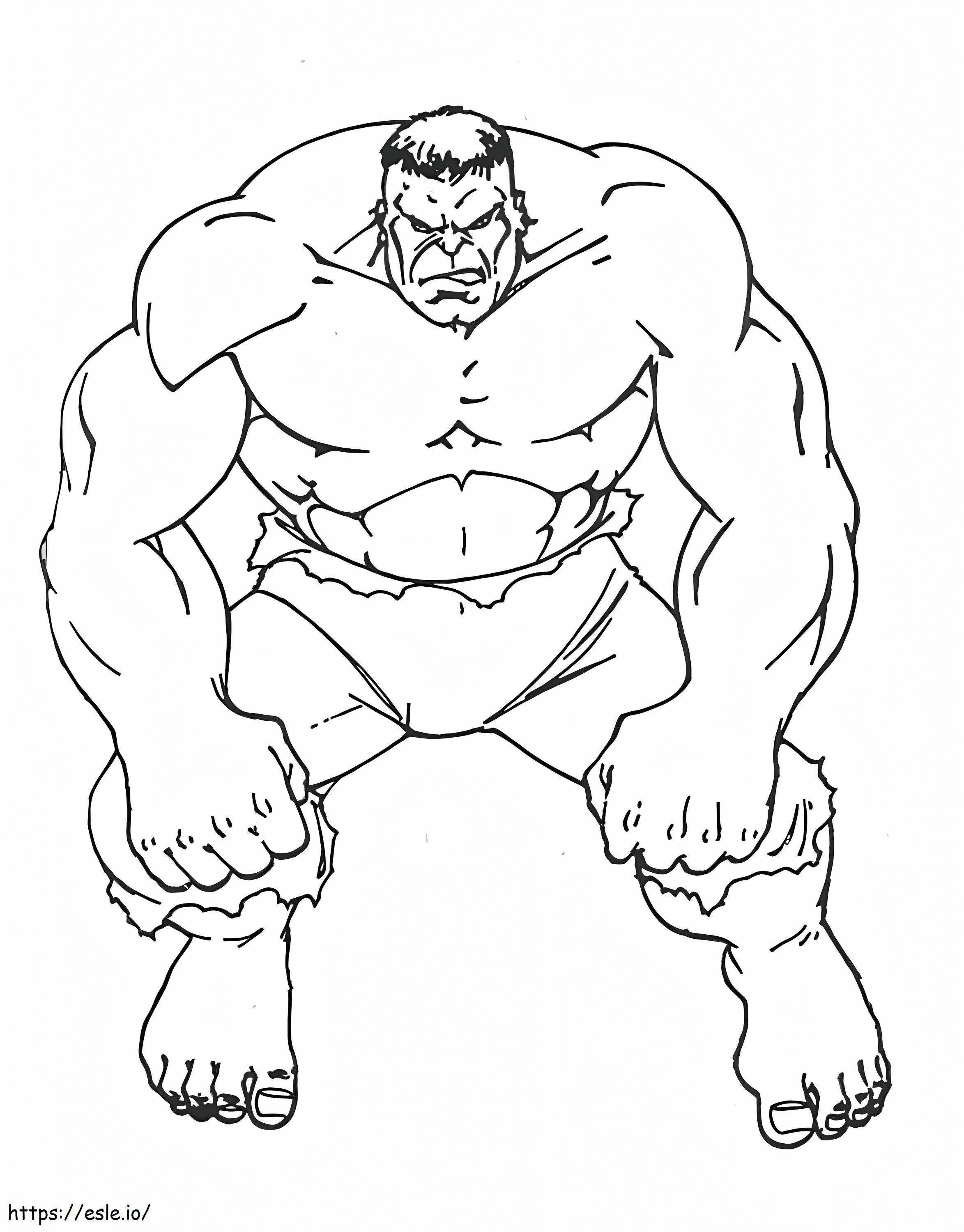Genial Hulk para colorir