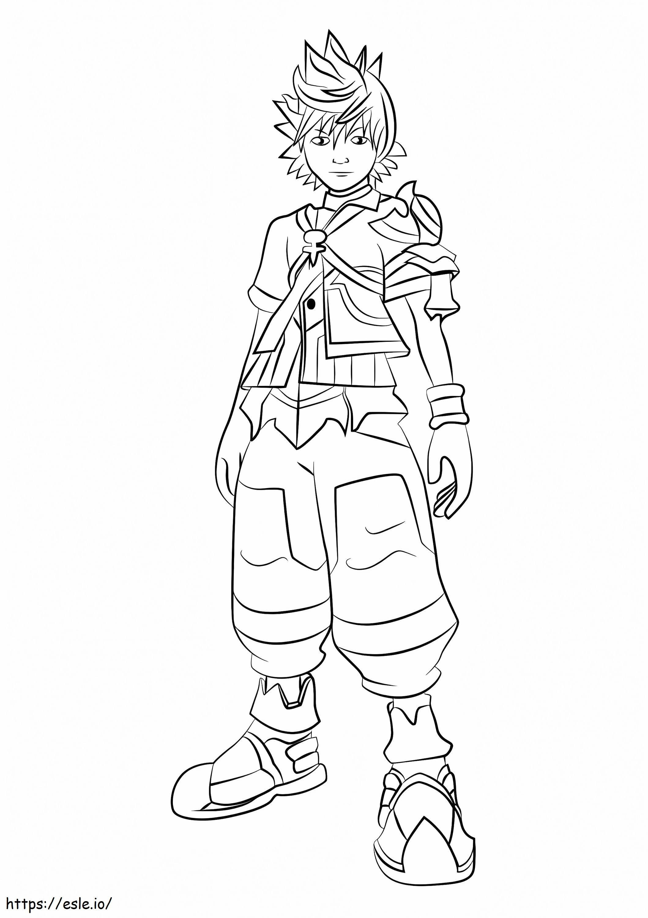 Ventus From Kingdom Hearts coloring page
