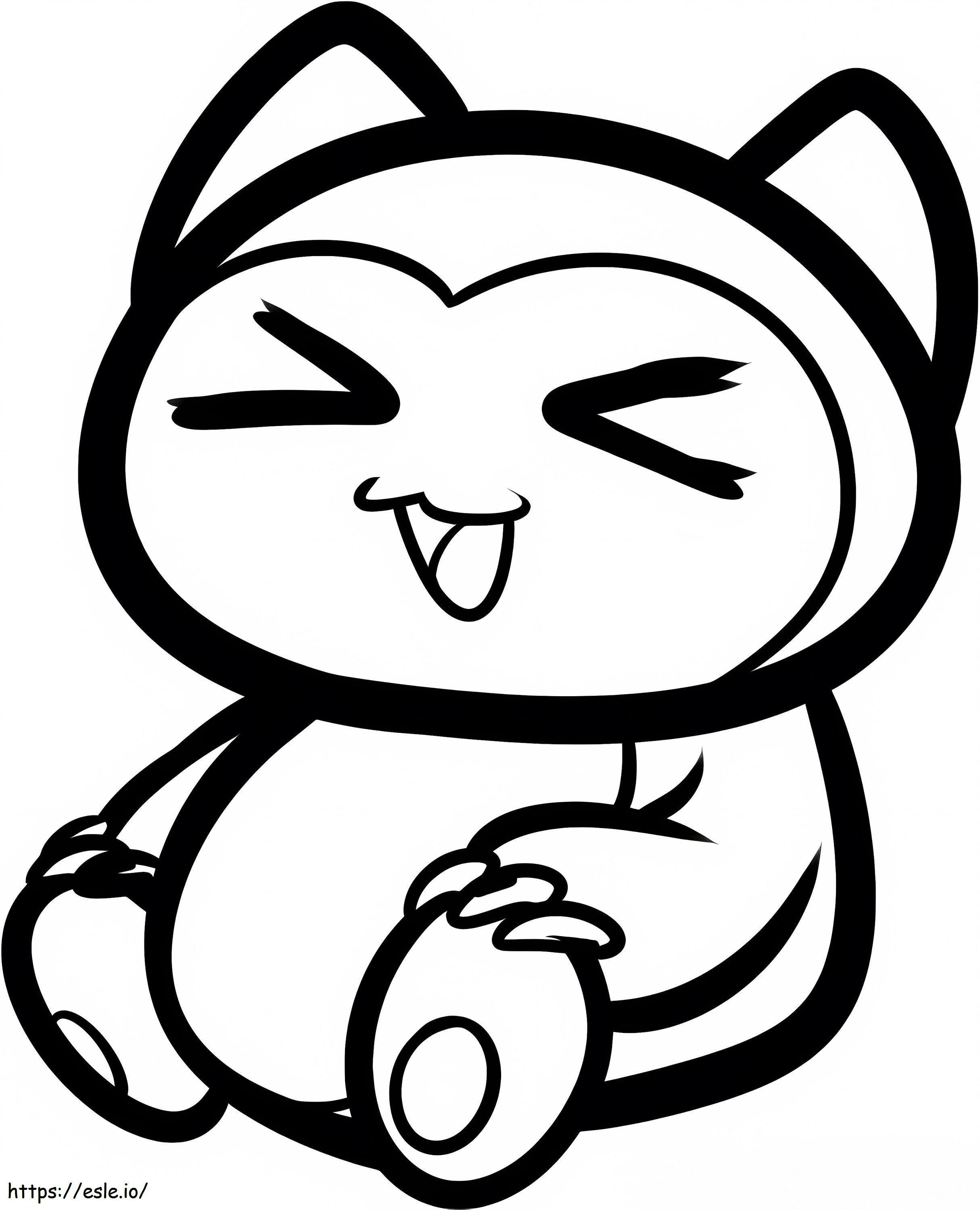 Chibi Snorlax coloring page