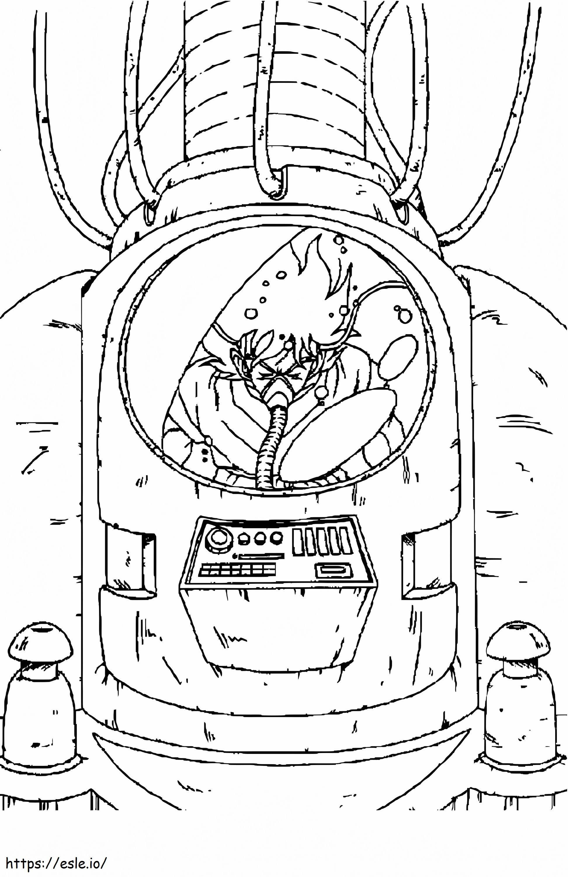 Goku De Dragon Ball Z 664X1024 coloring page