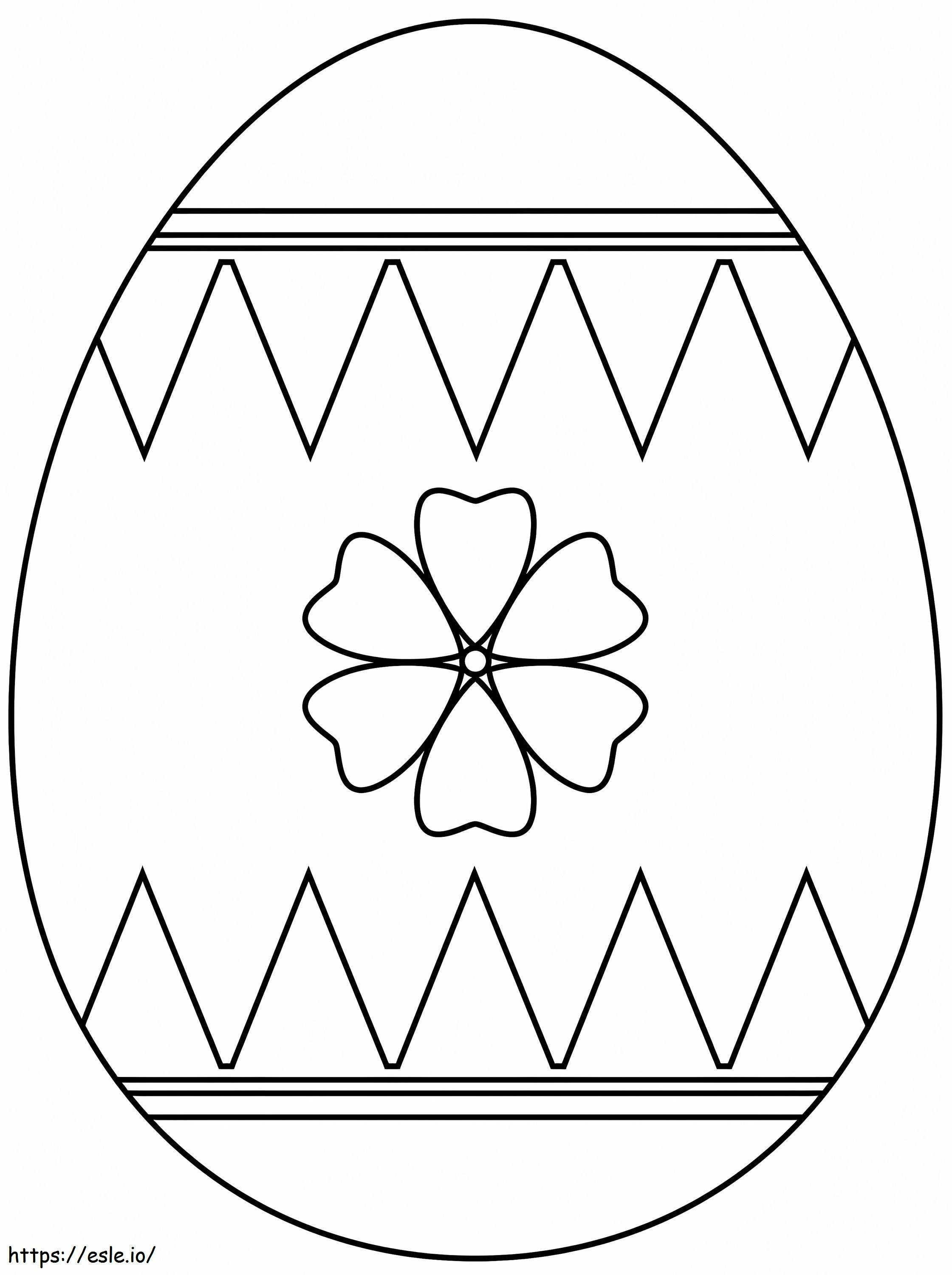 Pretty Easter Egg 4 coloring page