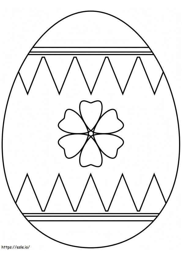 Coloriage Joli œuf de Pâques 4 à imprimer dessin