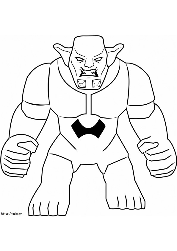 Lego Angry Goblin coloring page