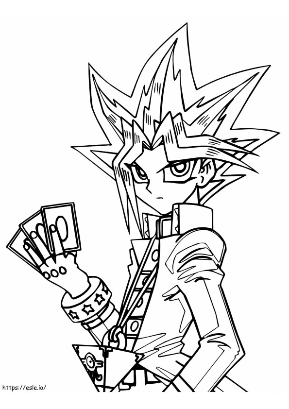 Amazing Yu Gi Oh coloring page