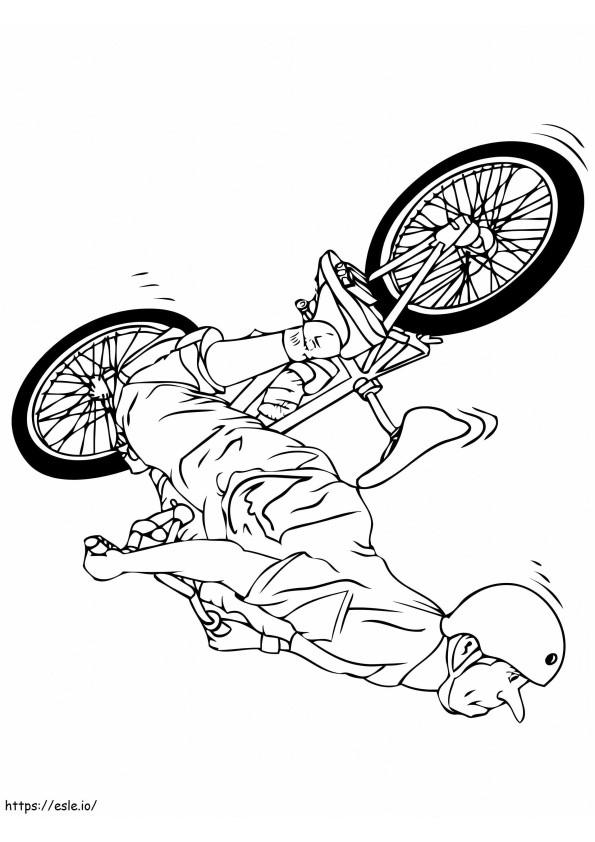 Upadek rowerzysty