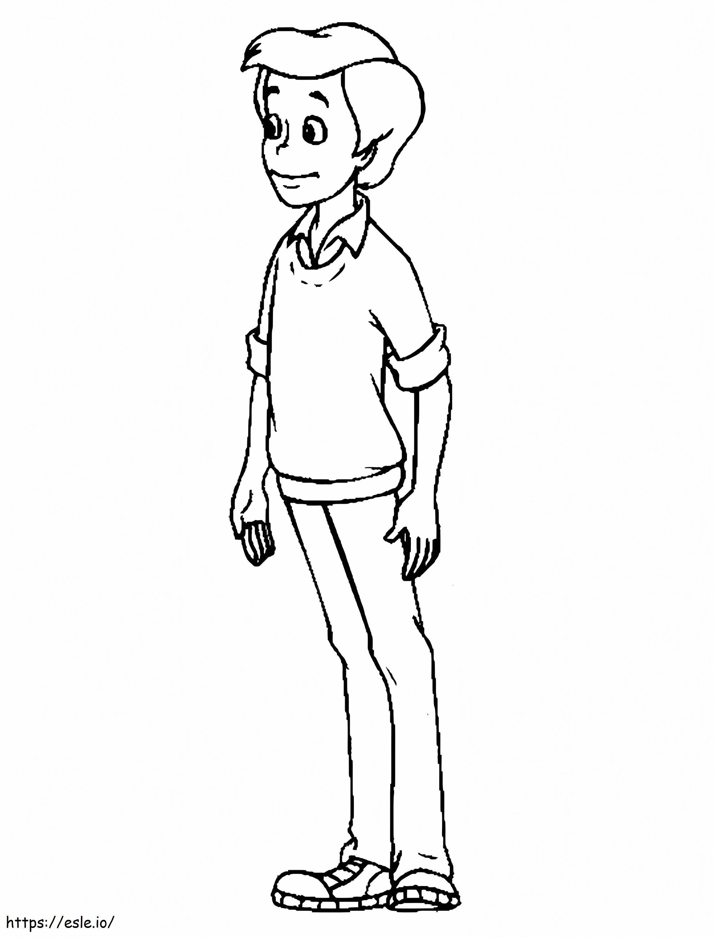 Tommy From Pippi Longstocking coloring page