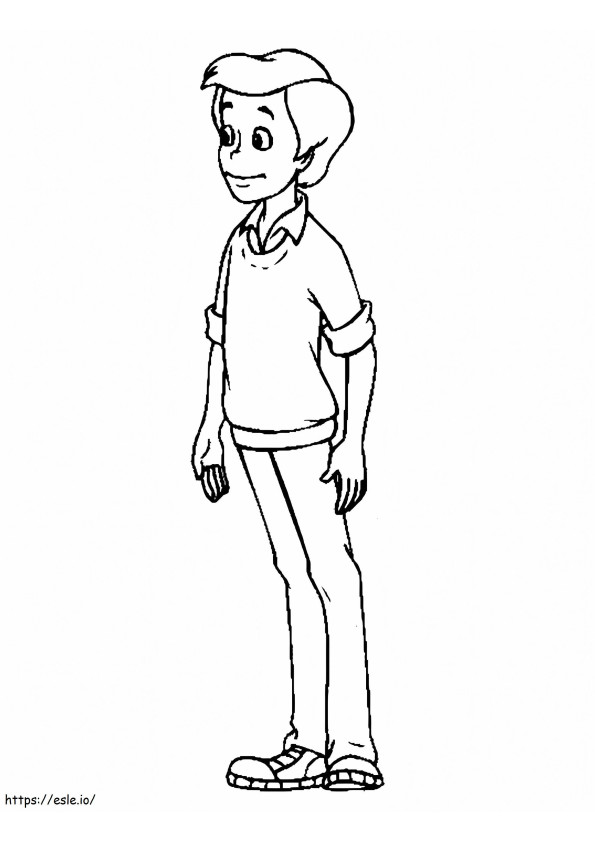Tommy From Pippi Longstocking coloring page