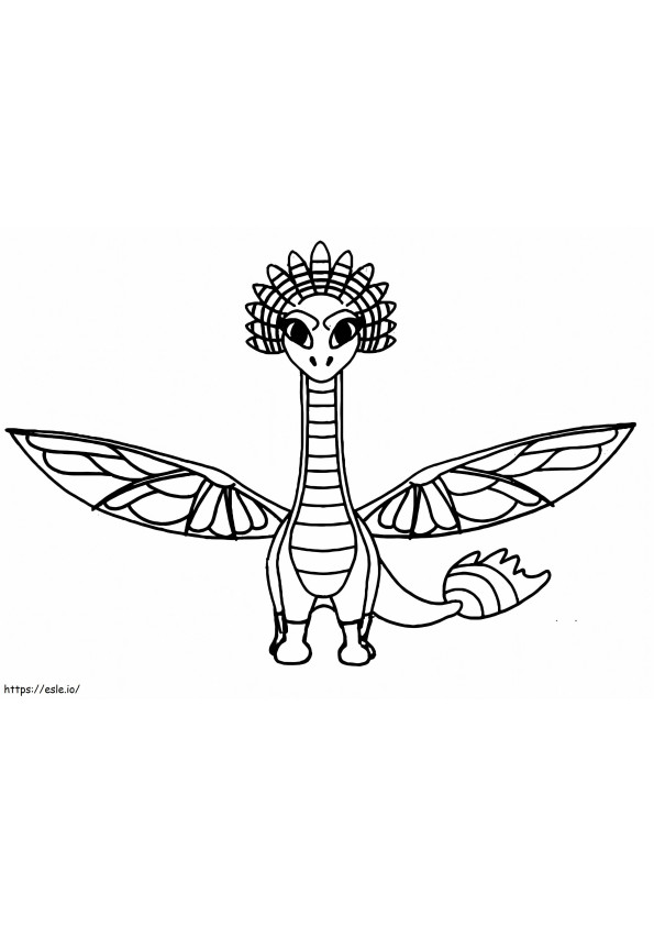 Melodia From Dragons Rescue Riders coloring page