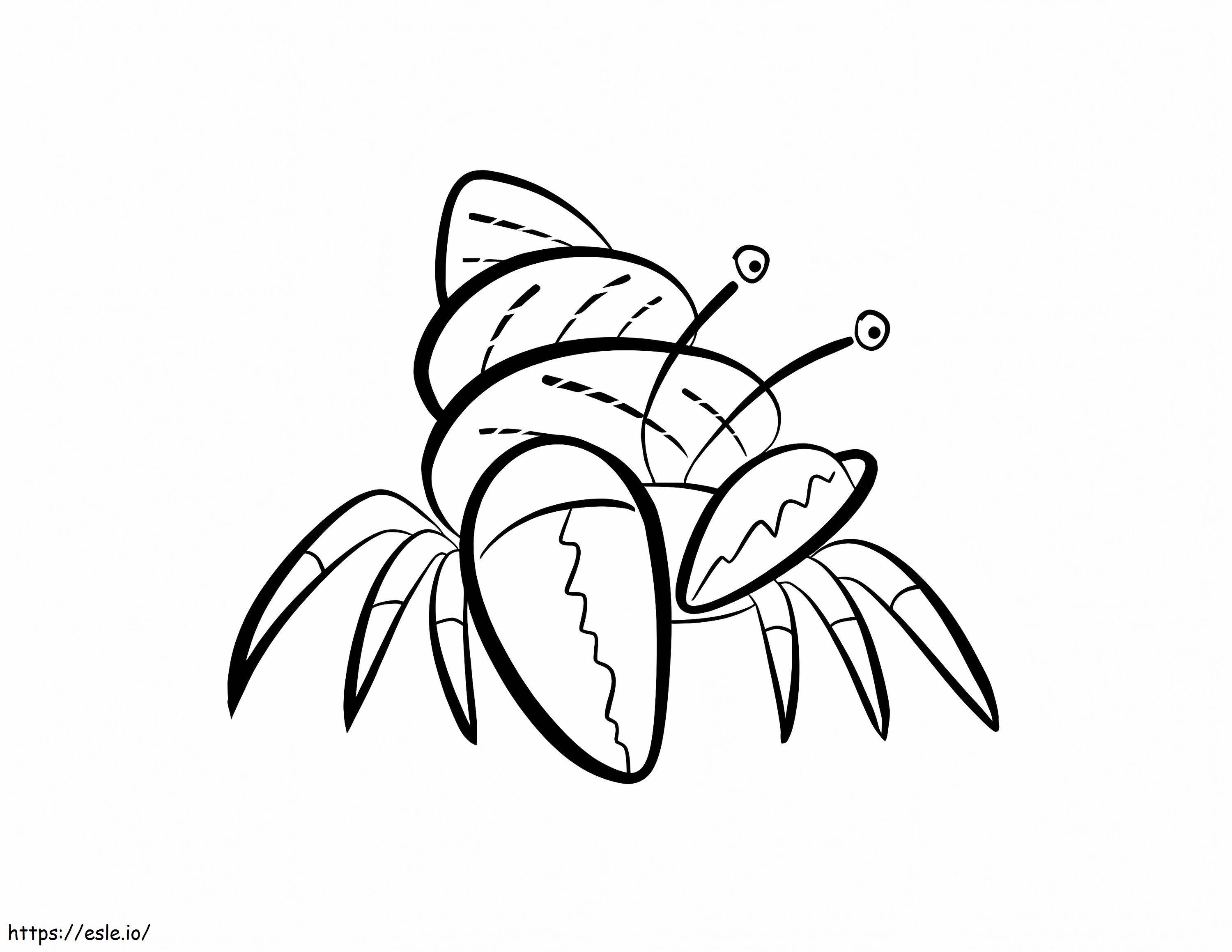 Caranguejo Eremita 9 para colorir