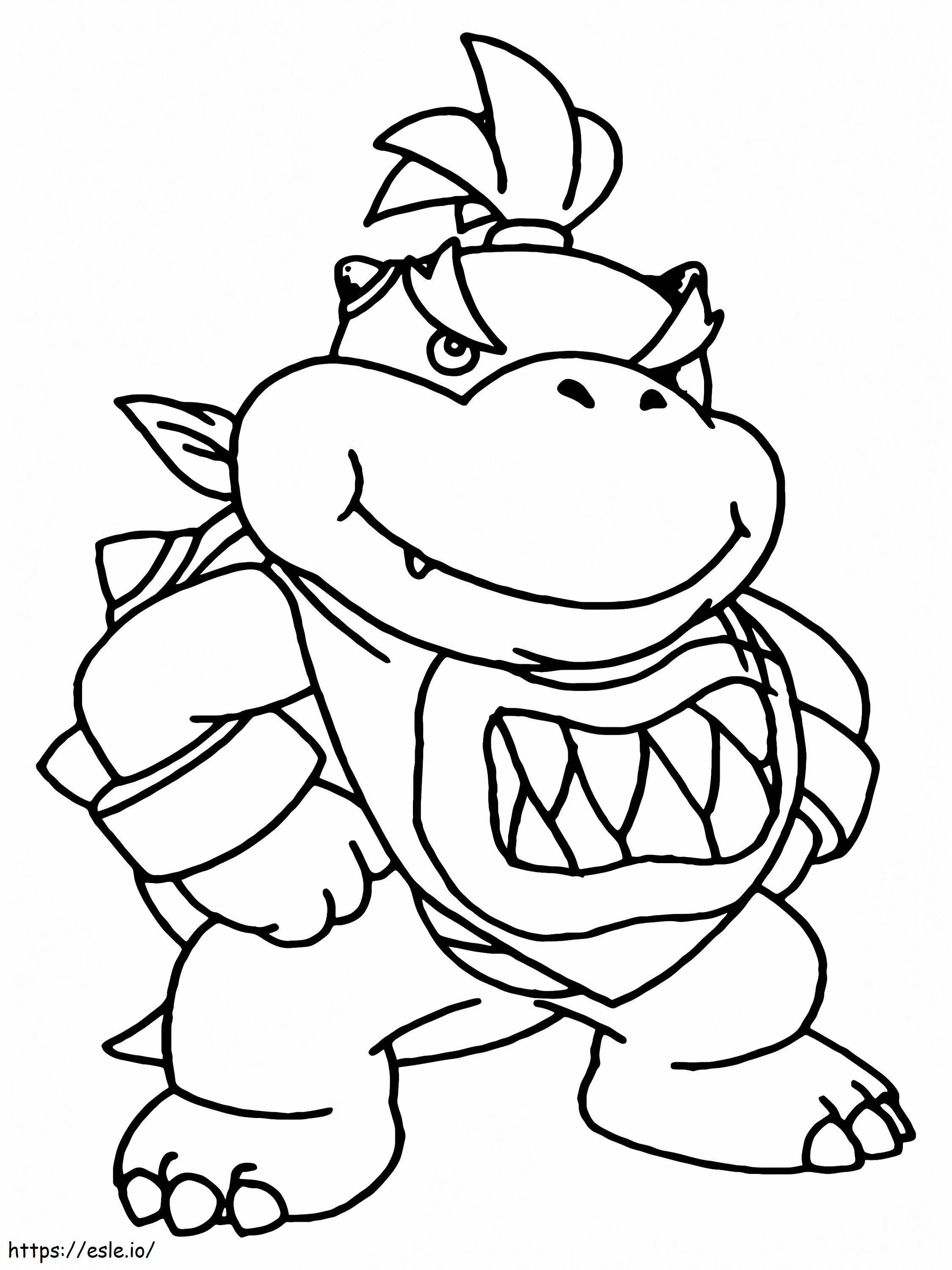 Prepared Baby Bowser coloring page