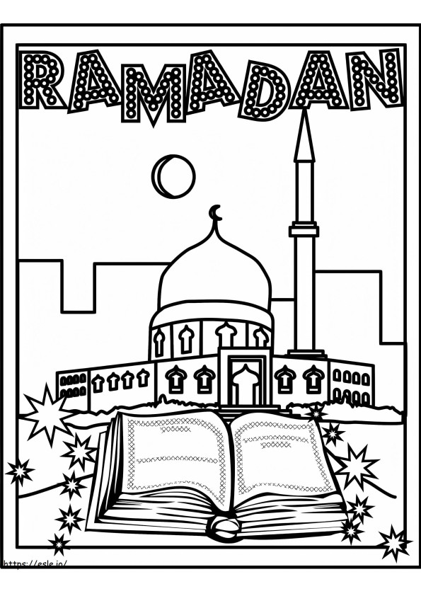 Ramadan kleurplaat