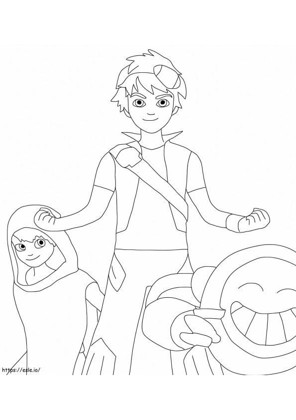 Zak Storm And Friends coloring page
