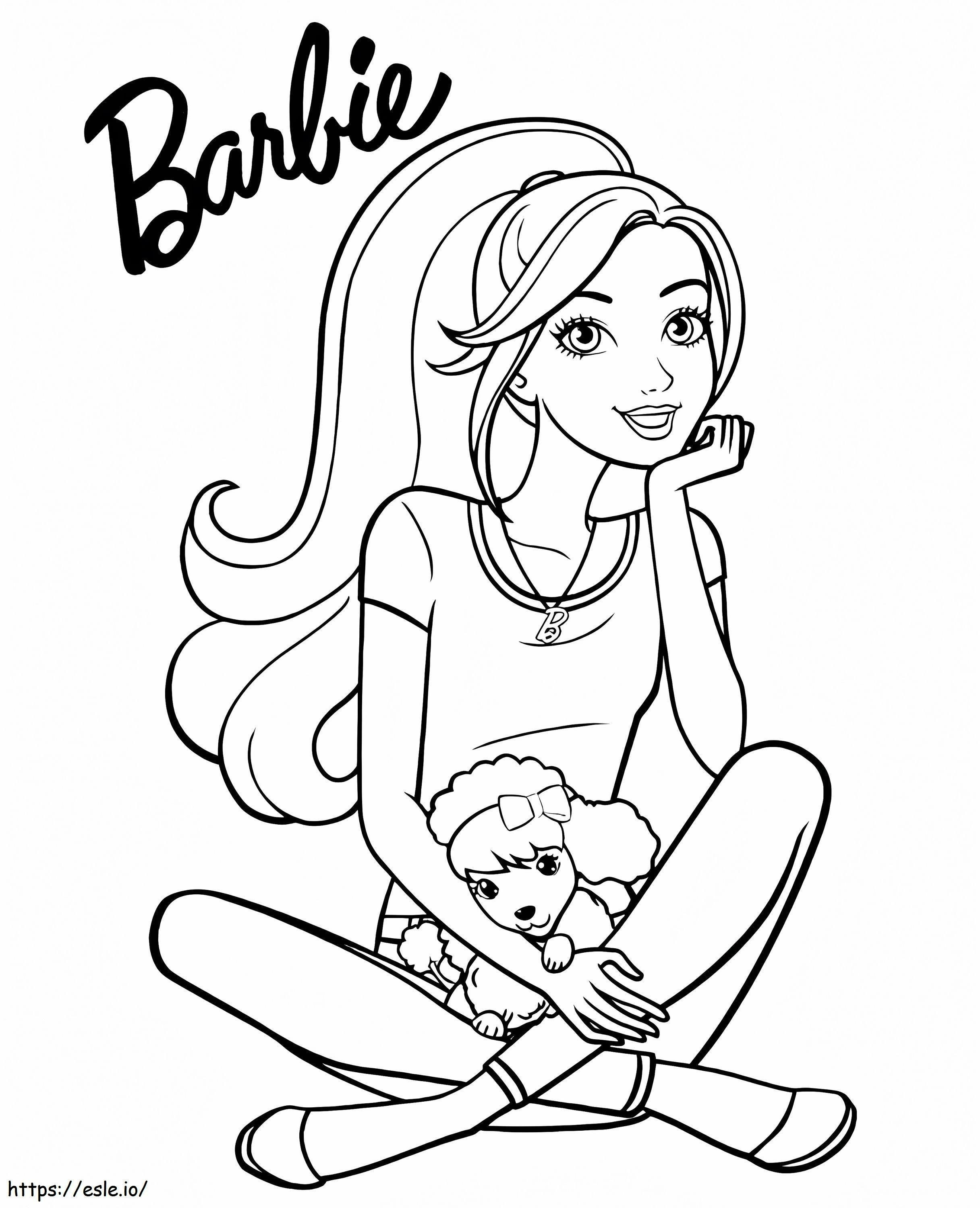 Coloriage Barbie 4 à imprimer dessin