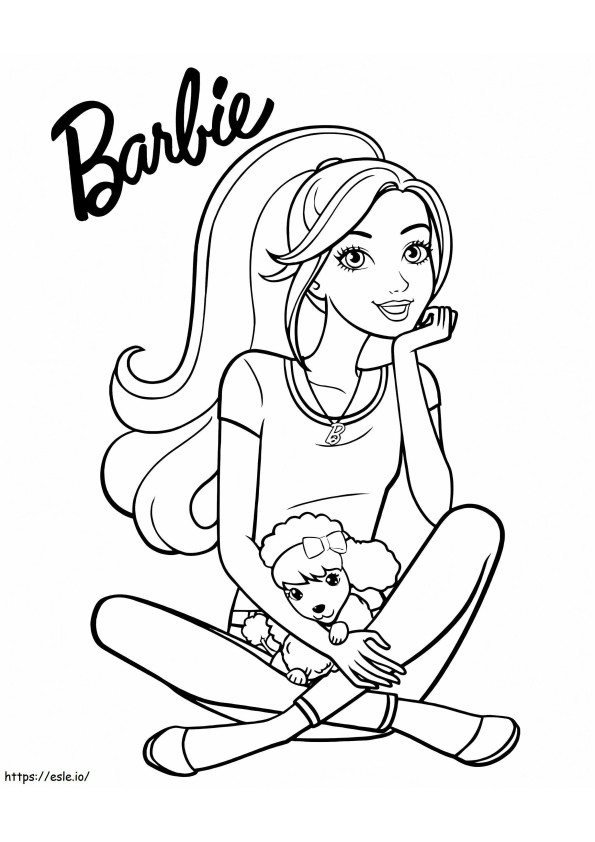 Coloriage Barbie 4 à imprimer dessin