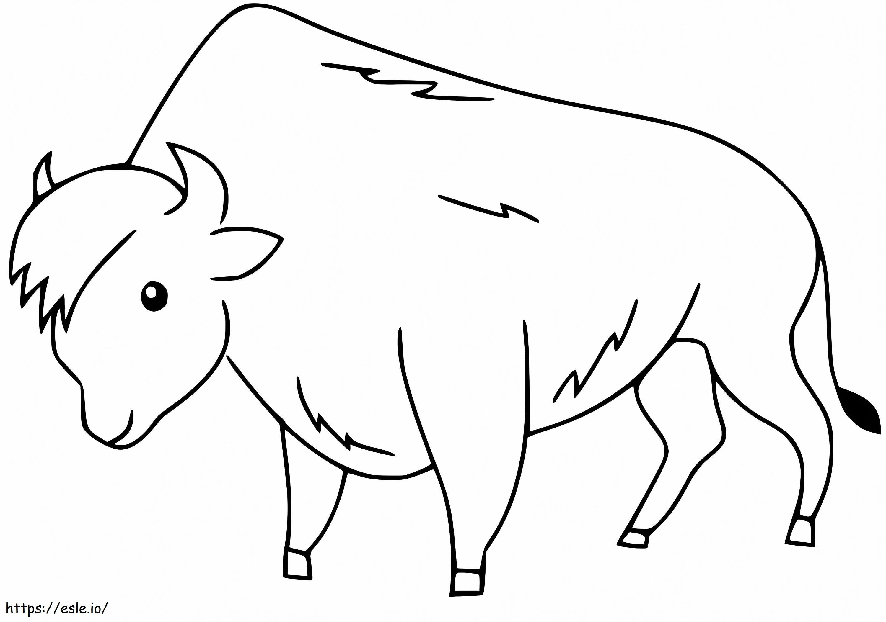 Adorable Bull coloring page
