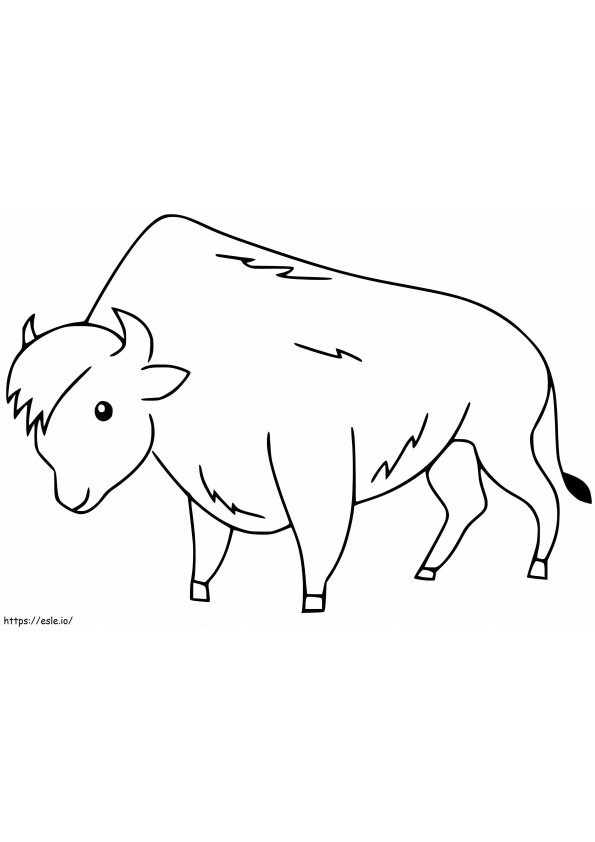 Coloriage Adorable taureau à imprimer dessin