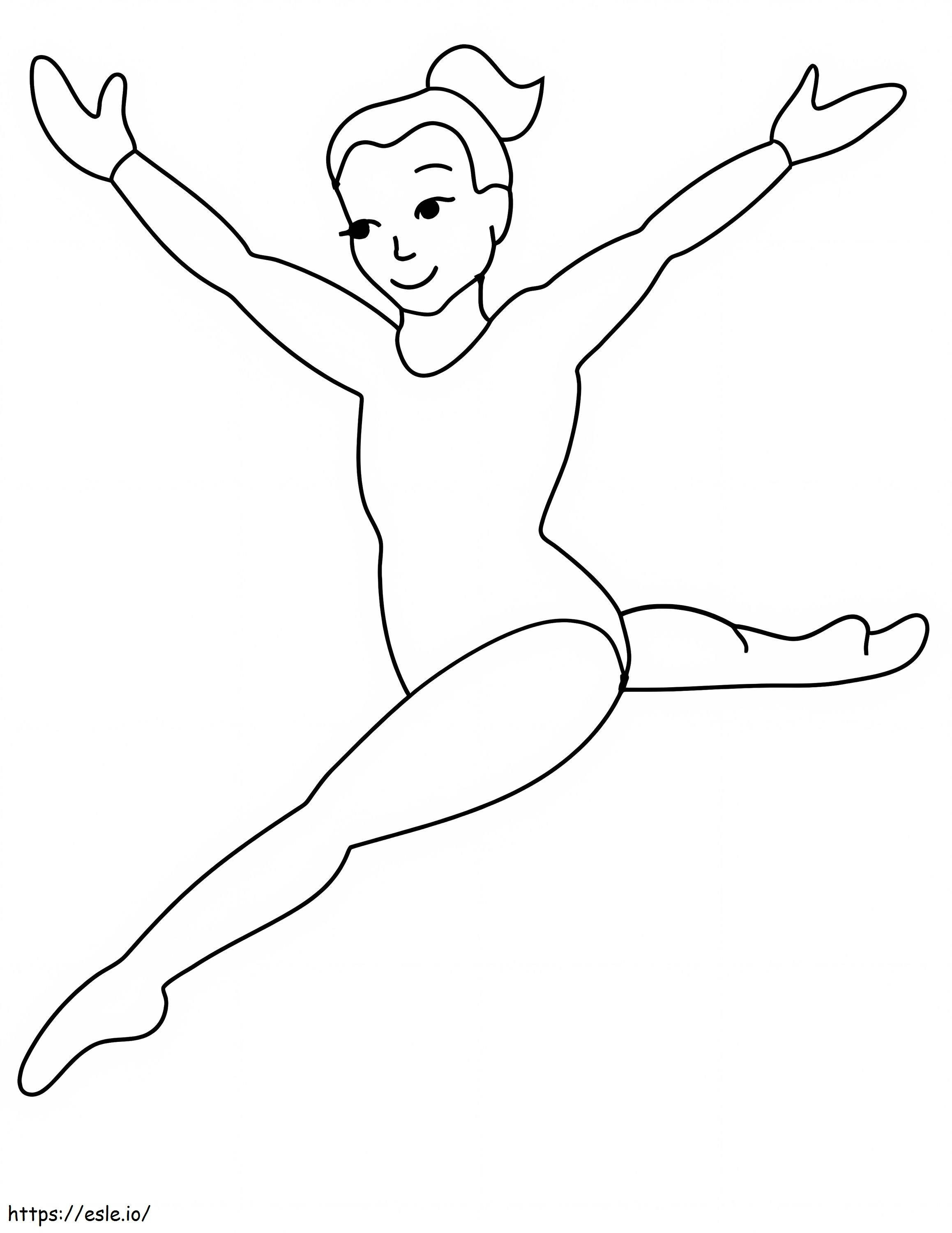 Coloriage Gymnastique 7 à imprimer dessin
