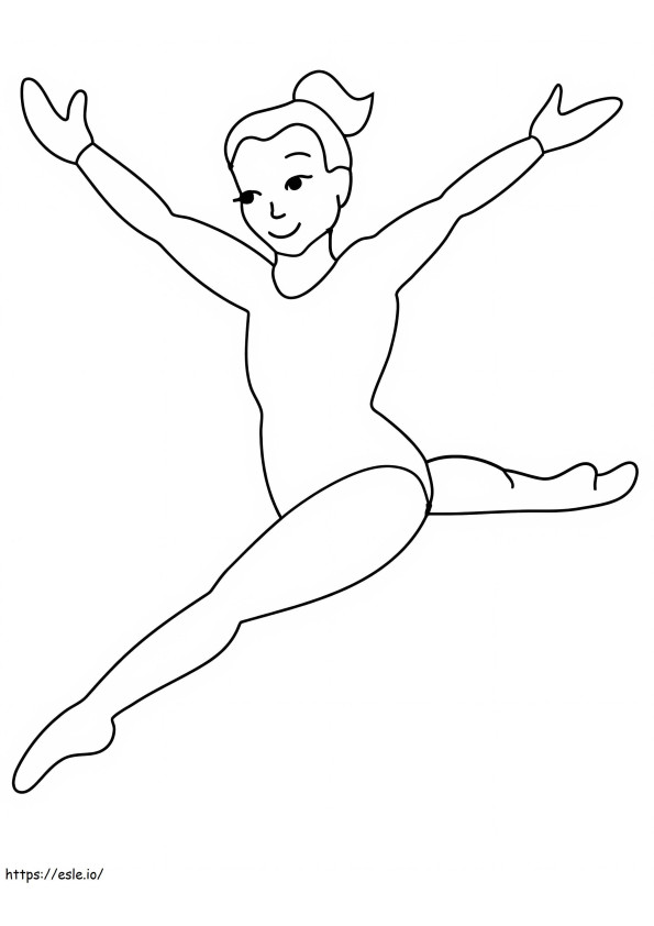 Coloriage Gymnastique 7 à imprimer dessin