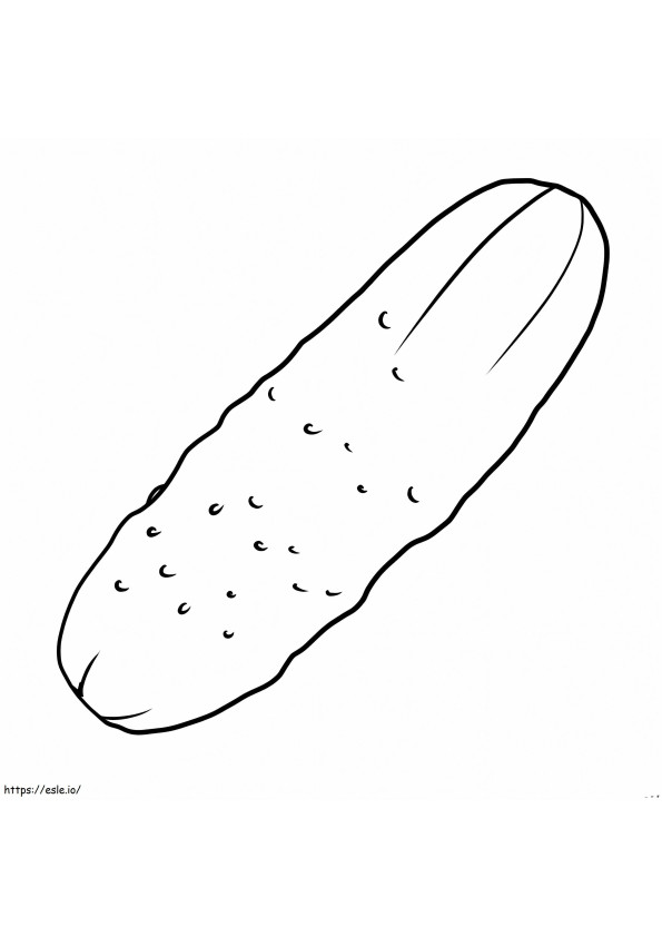 Sweet Cucumber coloring page