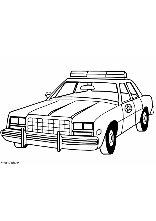 Police Car 11 coloring page