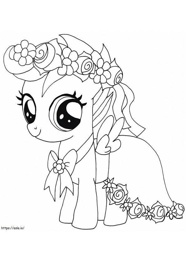 My Little Pony Scootaloo coloring page