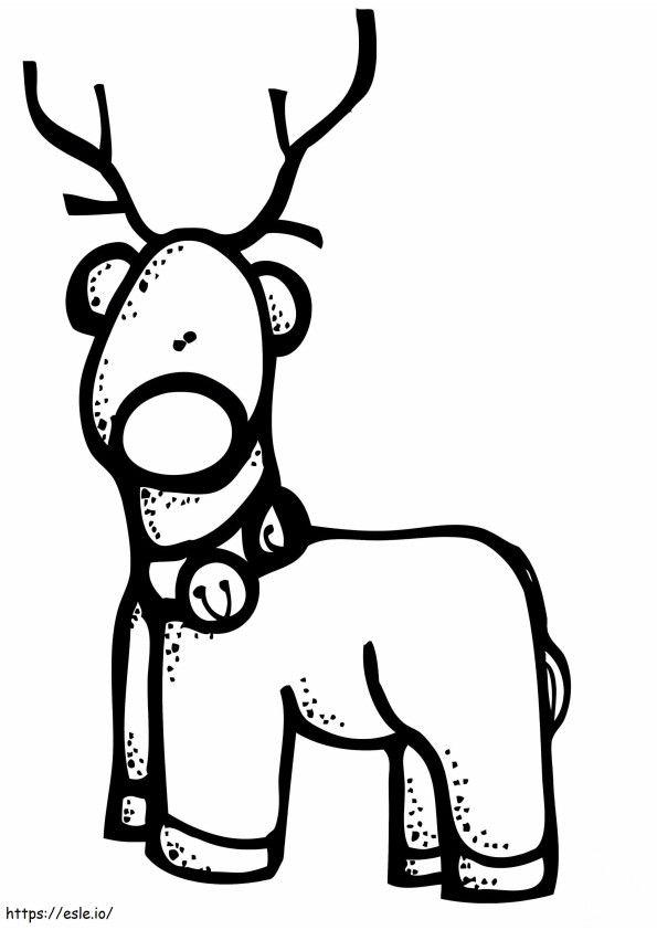 Reindeer Melonheadz coloring page